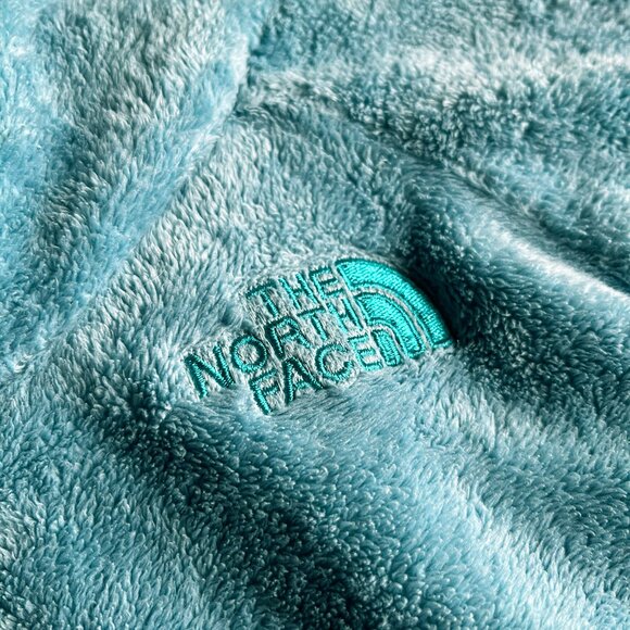 The North Face teal crossover fleece hoodie - Picture 2 of 12